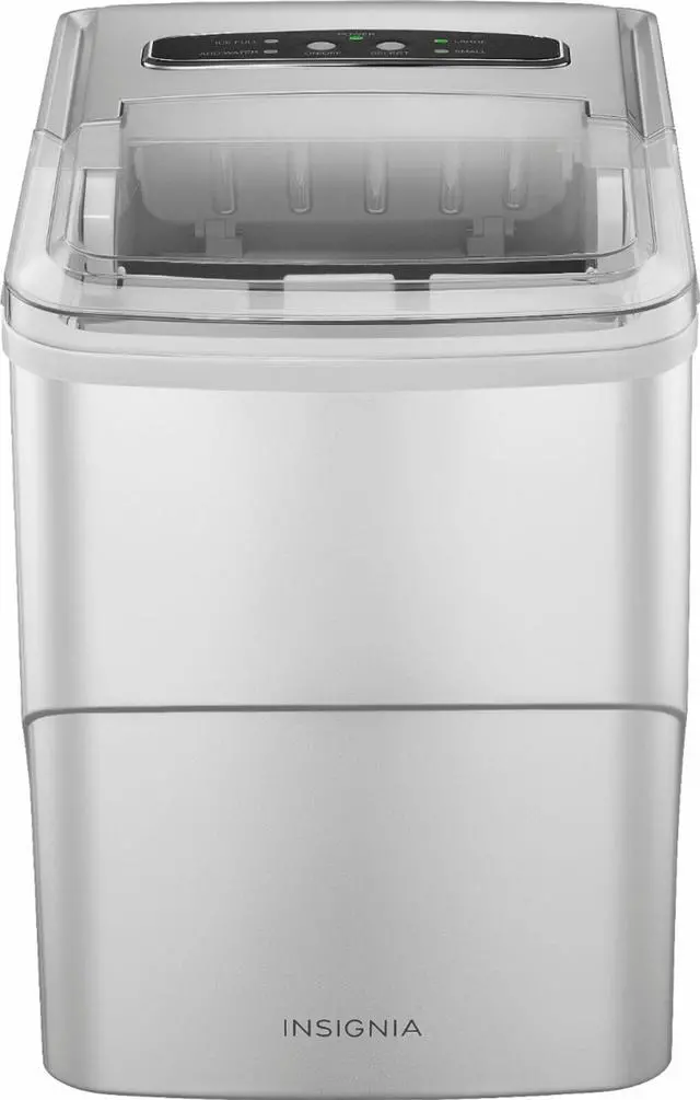Alt view image 4 of 4 - Insignia- 26 Lb. Portable Icemaker with Auto Shut-Off - Silver