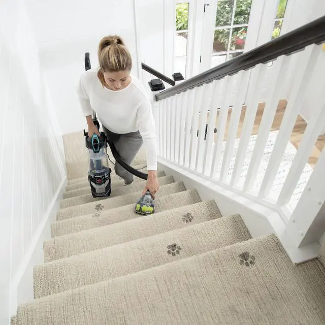 Alt view image 2 of 5 - BISSELL - MultiClean Allergen Lift-Off Pet - Black with Electric Blue Accents