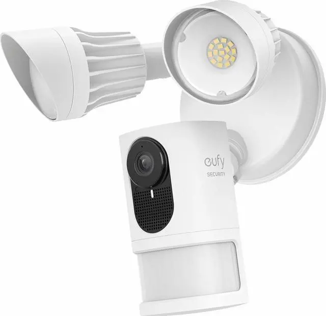 Main image of eufy Security - Outdoor Wired 2K Floodlight Surveillance Camera - White