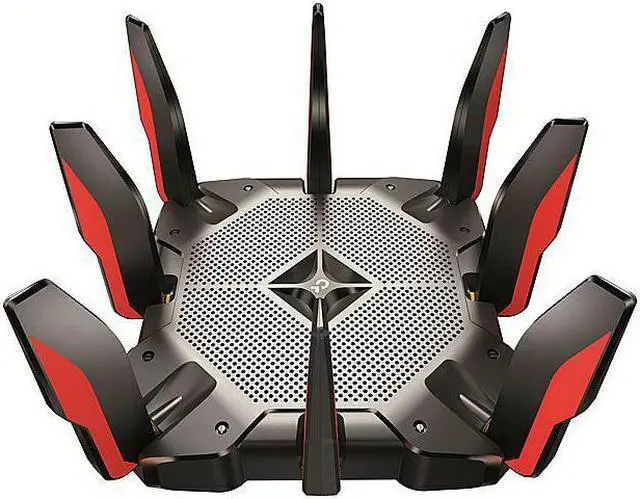 Main image of TP-Link - Archer AX11000 Tri-Band Wi-Fi 6 Router - Black/Red