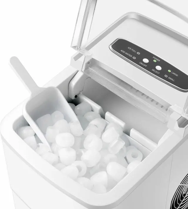 Alt view image 4 of 4 - Insignia- 26 Lb. Portable Icemaker with Auto Shut-Off - White
