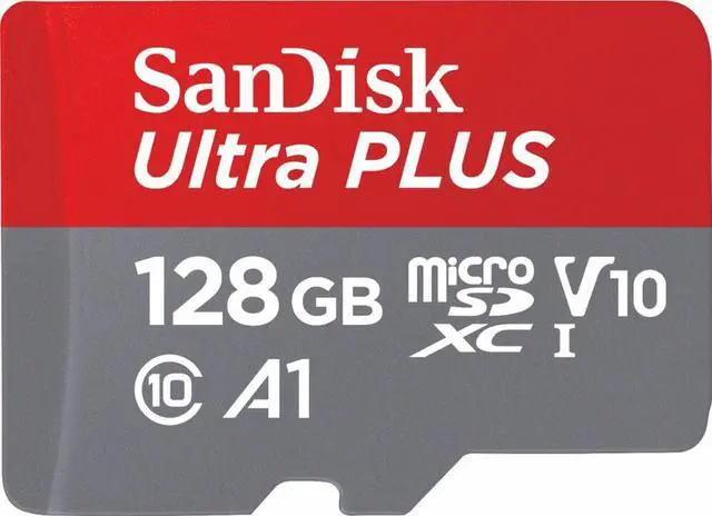 Alt view image 2 of 3 - SanDisk - Ultra PLUS 128GB microSDXC UHS-I Memory Card