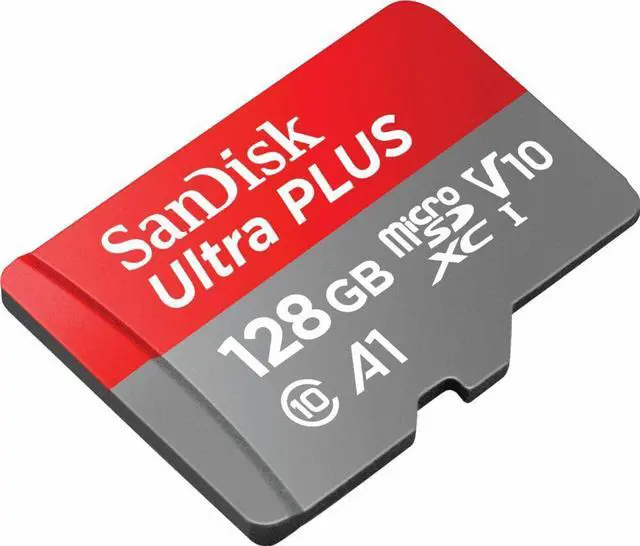 Alt view image 3 of 3 - SanDisk - Ultra PLUS 128GB microSDXC UHS-I Memory Card