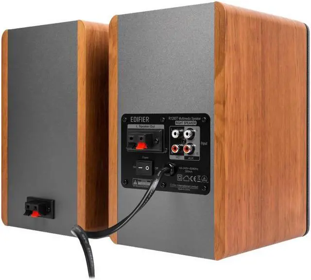 Alt view image 3 of 5 - Edifier - R1280T Powered Bookshelf Speakers, Computer Speakers - 2.0 Stereo Active Near Field Studio Monitor Speaker 42 Watts RMS - Brown