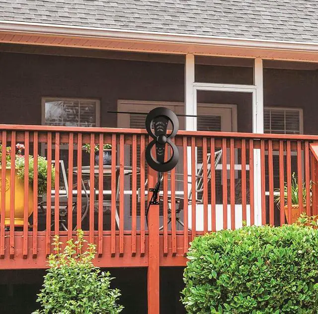 Alt view image 2 of 5 - Antennas Direct - ClearStream 2MAX Indoor/Outdoor HDTV Antenna - Black