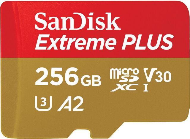 SanDisk - Extreme PLUS 256GB microSDXC UHS-I Memory Card