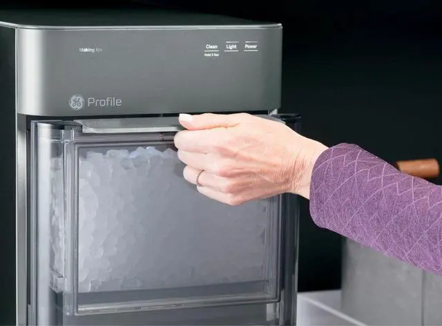 Alt view image 5 of 6 - GE PROFILE - OPAL 2.0 24 LB. PORTABLE ICE MAKER WITH NUGGET ICE PRODUCTION AND BUILT-IN WIFI - STAINLESS STEEL