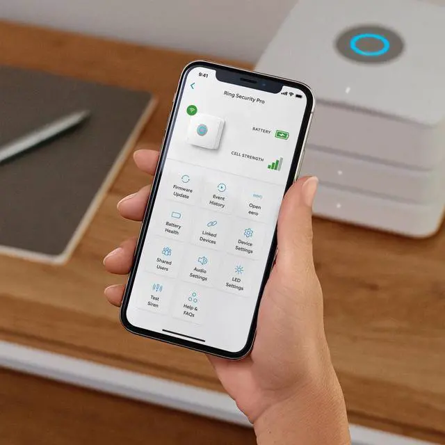 Alt view image 6 of 6 - Ring - Alarm Pro Home Security Kit 8 Pieces - White