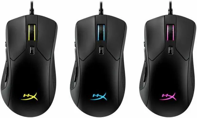 Alt view image 4 of 6 - HYPERX - PULSEFIRE RAID WIRED OPTICAL GAMING MOUSE WITH RGB LIGHTING - BLACK
