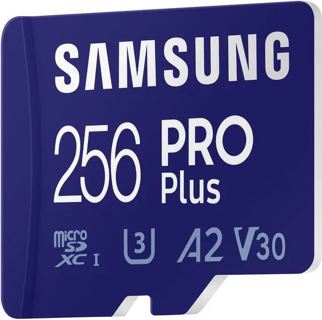 Alt view image 2 of 6 - Samsung - PRO Plus 256GB microSDXC UHS-I Memory Card With Adapter