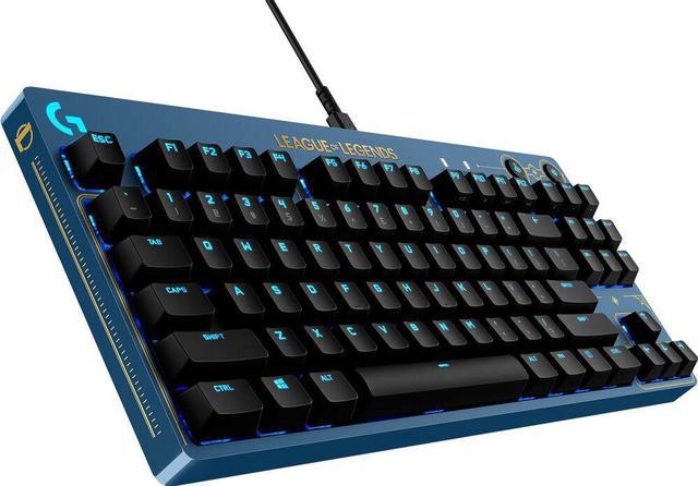 LOGITECH - G PRO TKL WIRED MECHANICAL GX TACTILE SWITCH GAMING KEYBOARD WITH RGB BACKLIGHTING - LEAGUE OF LEGENDS, BLUE Keyboards - Newegg.com