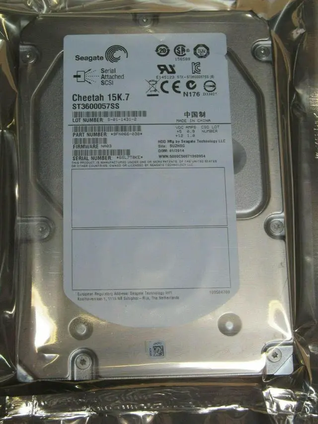 Main image of ST3600057SS - SEAGATE 600GB 15K SAS 3.5" 6Gb/s HARD DRIVE CHEETAH 15K.7 dell