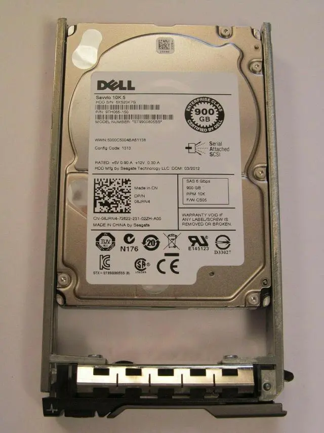 Main image of Dell 8JRN4 900GB 10000RPM 2.5" SAS Hard Drive ST9900805SS