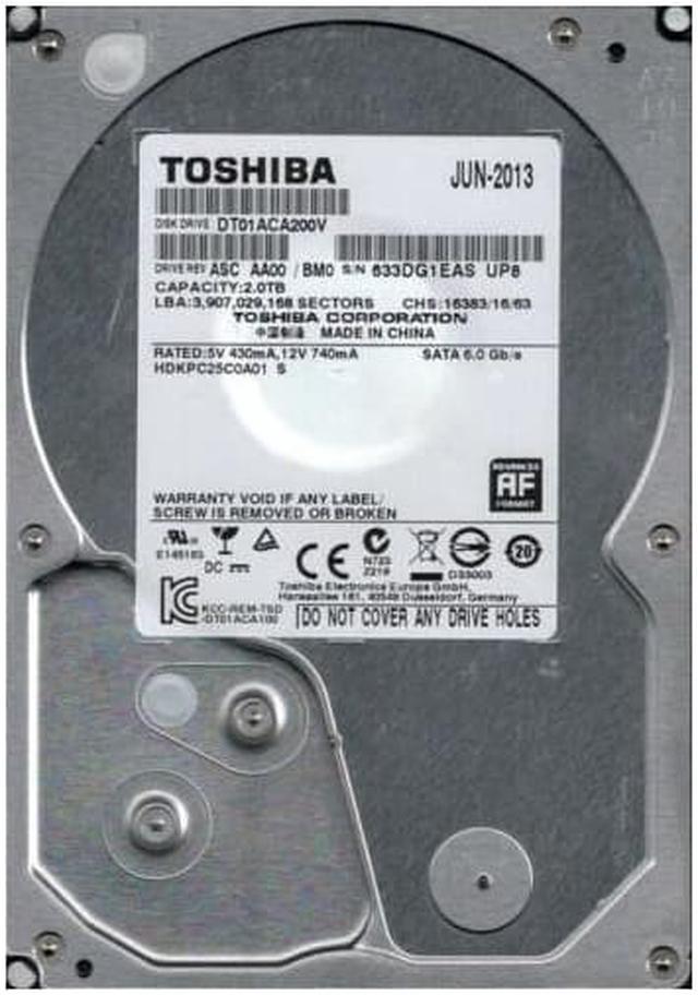 Toshiba 2TB 7200 RPM 64MB Cache SATA 6.0Gb/s 3.5