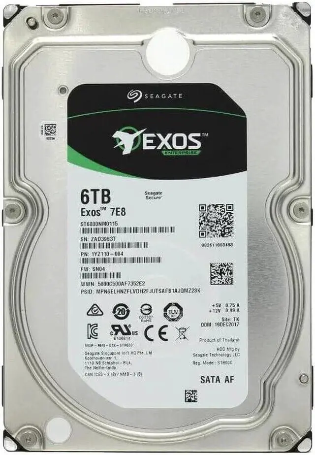 Main image of Seagate Enterprise Capacity ST6000NM0115 6TB 7200RPM SATA 6.0 GB/s 256MB HDD