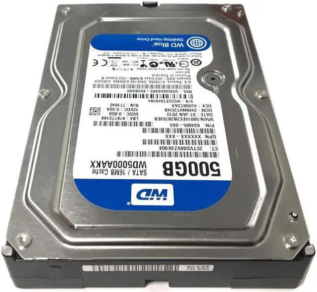 Alt view image 4 of 6 - Western Digital Caviar Blue WD5000AAKX 500GB SATA 6.0Gb/s 3.5" 16MB Hard Drive