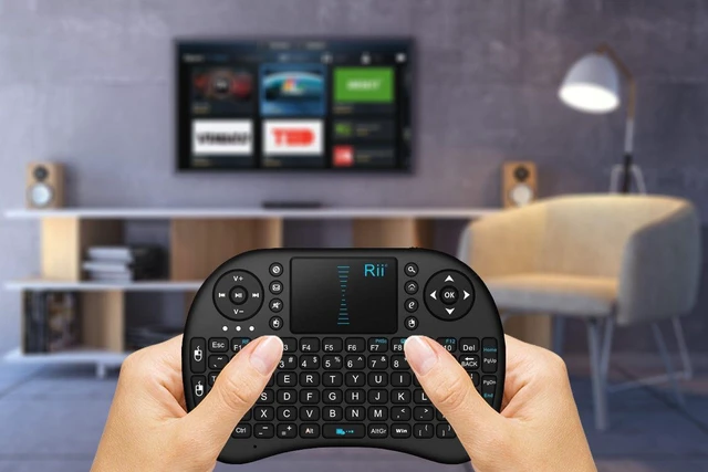 Alt view image 2 of 5 - Rii i8 Mini 2.4Ghz With Mouse For PC PS4 Smart TV Wireless Keyboard Touchpad