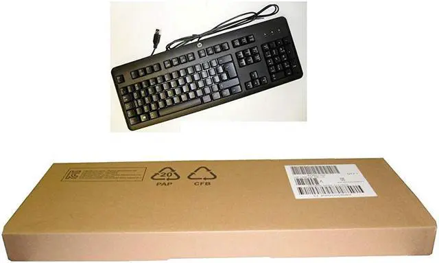 Main image of HP black keyboard  PN 672647-003 KU-1156