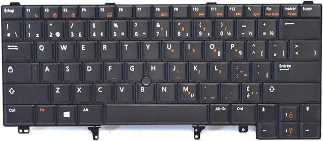 Alt view image 3 of 4 - Dell 8G017 New  OEM Latitude E6220 E6230  E5430 E642 E6320 E6330 E5420  French Canadian Clavier Genuine