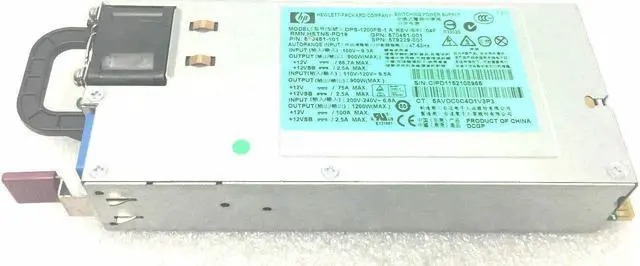 Main image of 579229-001 HP 1200W  Redundant Power Supply DL385 G6 G7 PlATInum