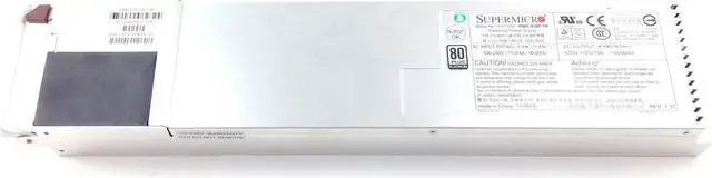 Main image of Supermicro 920W Watt 80 Plus Platinum 1U Power Supply PSU PWS-920P-1R Rev1.11