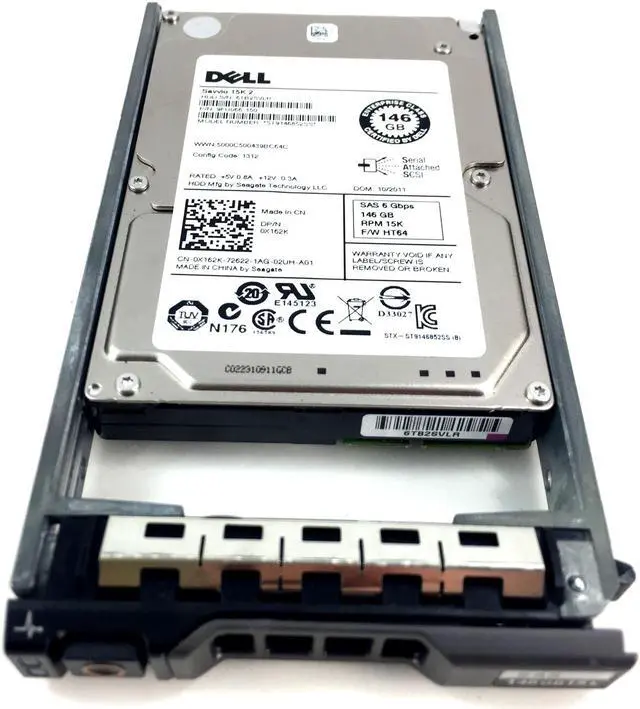 Alt view image 2 of 2 - DELL 0X162K 146GB 15K 6GBPS SAS 2.5'' HARD DRIVE