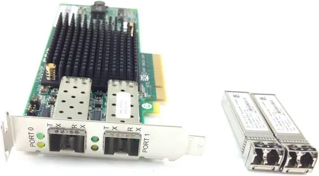 Alt view image 2 of 6 - Emulex Lpe12002 8GB Dual Port FC PCI-E HBA Card LPE12002-IBM IBM