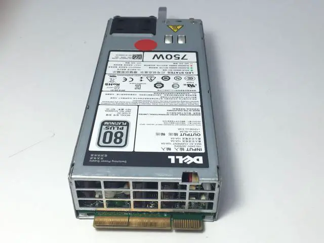 Alt view image 2 of 2 - DELL W0CTF 750W 80 PLUS PLATINUM POWER SUPPLY FOR POWEREDGE R620 R720