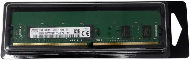 Main image of 1Rx8 PC4-21300 RDIMM A9781927-Hynix 8GB DDR4 2666MHz Server Memory RAM For Dell