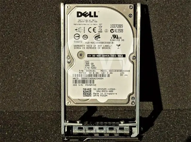 Main image of Dell P252M 0P252M 300GB 10K 6G 16MB 2.5" SAS Hard Drive HUC103030CSS600