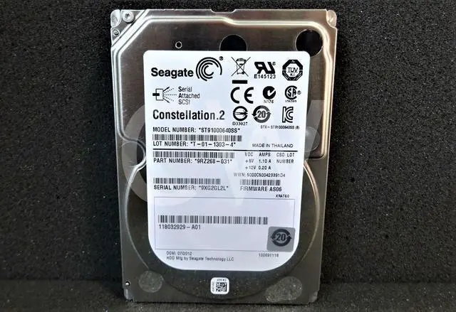 Main image of (NOT FOR HOME PC!) Seagate ST91000640SS 9RZ268 1TB 7.2K RPM 6Gb/s 2.5" SAS HDD Hard Drive - OEM