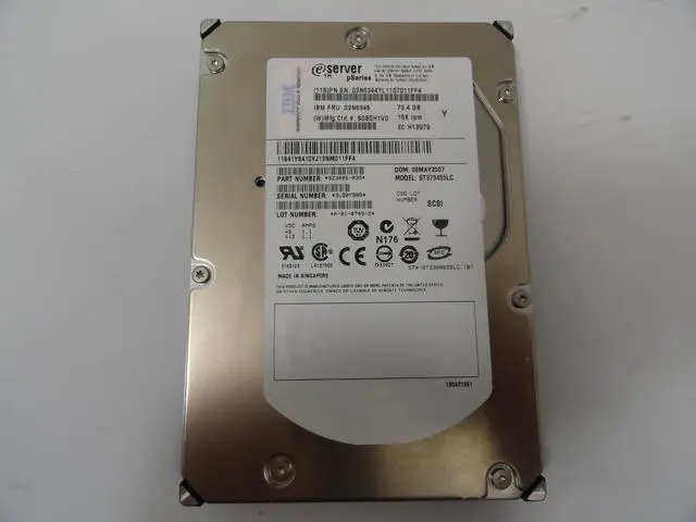 Alt view image 2 of 3 - IBM/Seagate 73Gb 15krpm 3.5" SCSI 80Pin HDD ( 41Y8410 03N6345 9Z3006-039 ST373455LC   IBM Seagate )