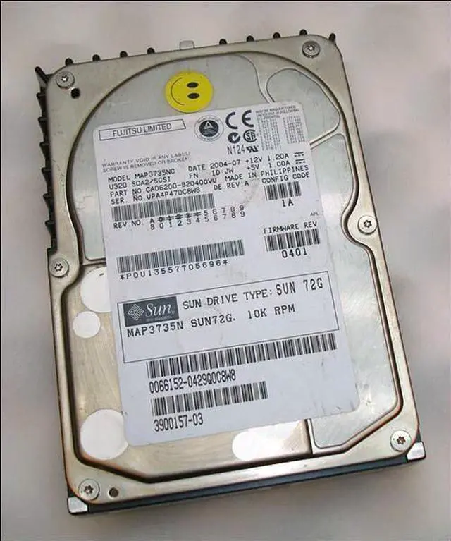 Alt view image 4 of 4 - Fujitsu Sun 73GB SCSI 80 Pin 10Krpm 3.5in HDD ( CA06200-B20400VU MAP3735NC 390-0157 390-0157-03 390015703 MAP3735NSUN72G Fujitsu Sun Sun)