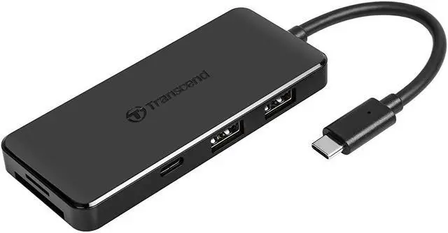 Alt view image 2 of 6 - Transcend 6-in-1 USB Type-C Hub USB 3.1 Gen 2 TS-HUB5C