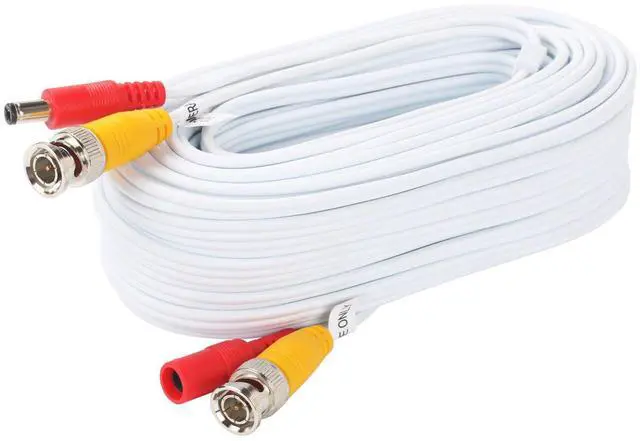 Alt view image 3 of 7 - BNC Video Power Cable 30 Feet Pre-Made All-in-One Video Security Camera Cable Wire with Two Connectors for CCTV DVR Surveillance System