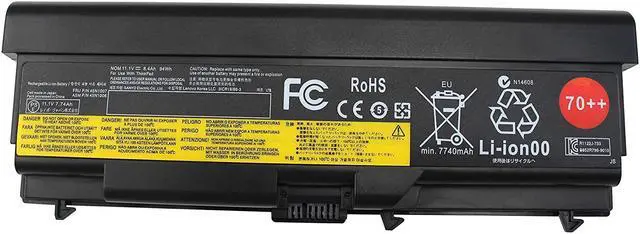 Alt view image 4 of 6 - BYTEC 9-Cell 94Wh 70++ 0A36303 Laptop Battery Compatible with Lenovo ThinkPad T430 T420 T410 T530 T520 T510 W530 W520 W510 L430 L420 L412 L530 L520 L512 45N1011 45N1010 0A36302