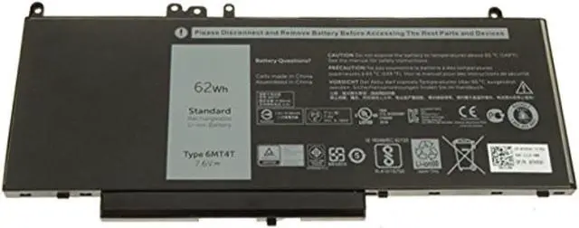 Main image of GreenTech New 6MT4T Replacement Battery for Dell Latitude E5470, E5570 - GreenTech 7.6V 62Whr 7V69Y TXF9M 79VRK 451-BBTW