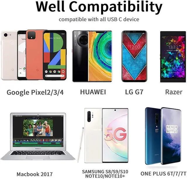 Alt view image 7 of 7 - USB C to 3.5mm Headphone Adapter - USB Type C to AUX Audio Jack Hi-Res DAC Dongle Cable Cord Compatible with Pixel 4 3 2 XL, Samsung Galaxy S20 Ultra Z Flip S20+ S10 S9 Plus Note 10, iPad Pro