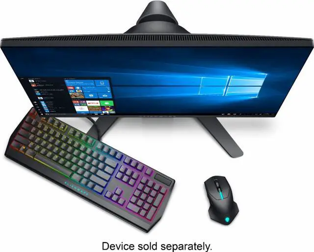 Alt view image 6 of 12 - Alienware - AW610M Wired/Wireless Optical Gaming Mouse - RGB Lighting - Dark ...
