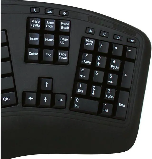 Alt view image 2 of 5 - Adesso WKB-1500GB 2.4ghz Ergo Kyb Laser Mouse (wkb1500gb)