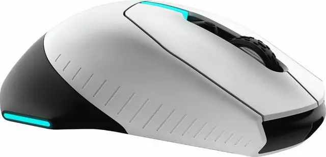 Alt view image 5 of 6 - Alienware - AW610M Wired/Wireless Optical Gaming Mouse - RGB Lighting -LUNAR LIGHT