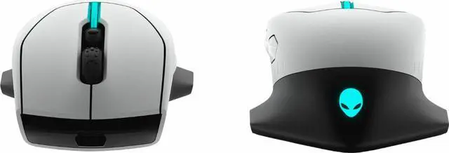 Alt view image 6 of 6 - Alienware - AW610M Wired/Wireless Optical Gaming Mouse - RGB Lighting -LUNAR LIGHT