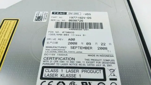 Alt view image 5 of 6 - Dell OptiPlex 380 580 780 SATA DVD-ROM Optical Drive RU772 0RU772 DV-28S