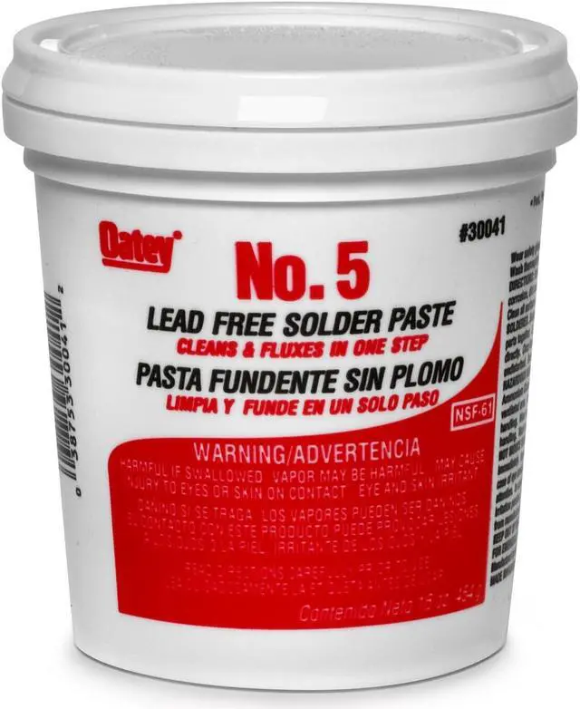 Alt view image 4 of 4 - OATEY 30041 Paste Flux,Solder,Jar,16 oz.