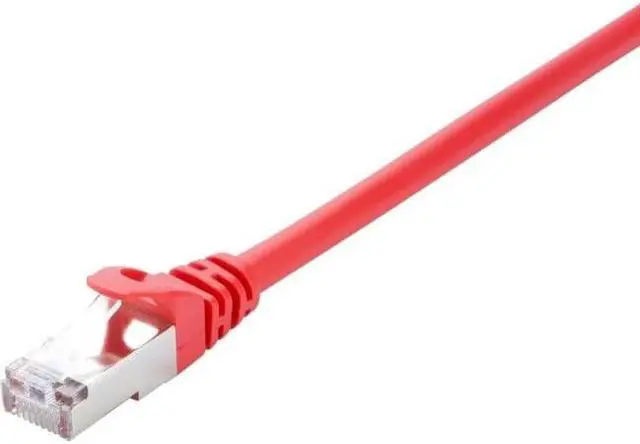 Alt view image 2 of 2 - V7 CAT6 Ethernet Shielded STP 10M Red