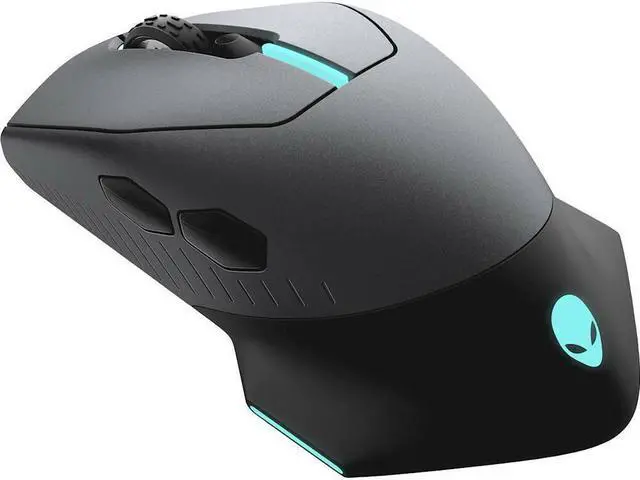 Alt view image 2 of 12 - Alienware - AW610M Wired/Wireless Optical Gaming Mouse - RGB Lighting - Dark ...