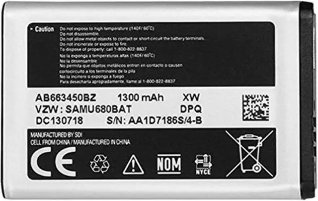 Alt view image 3 of 7 - Genuine Samsung Convoy III 3 SCH-U680 SAMU680BAT AB663450BZ Battery
