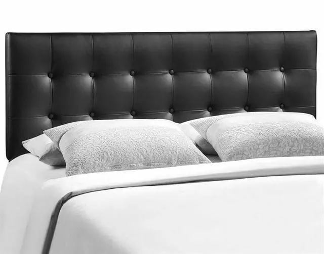 Alt view image 3 of 8 - Modway Emily Full Vinyl Panel Headboard in Black