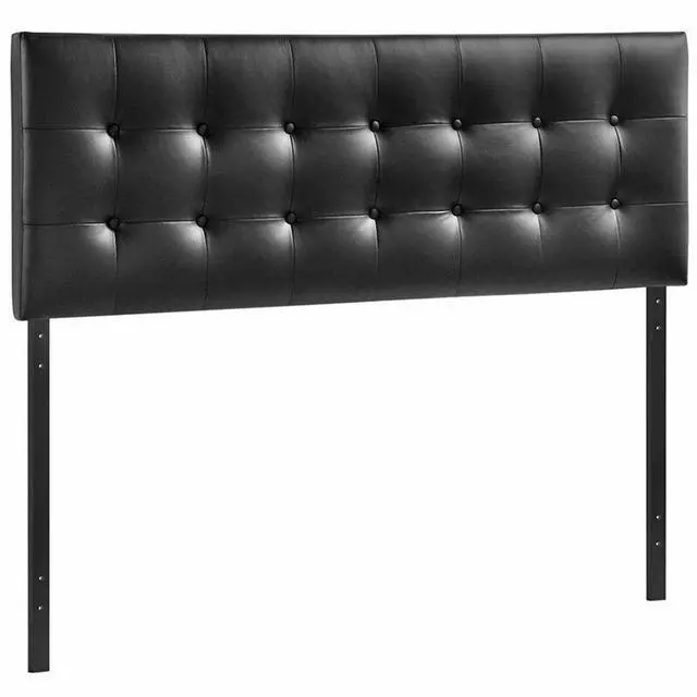 Alt view image 2 of 8 - Modway Emily Full Vinyl Panel Headboard in Black