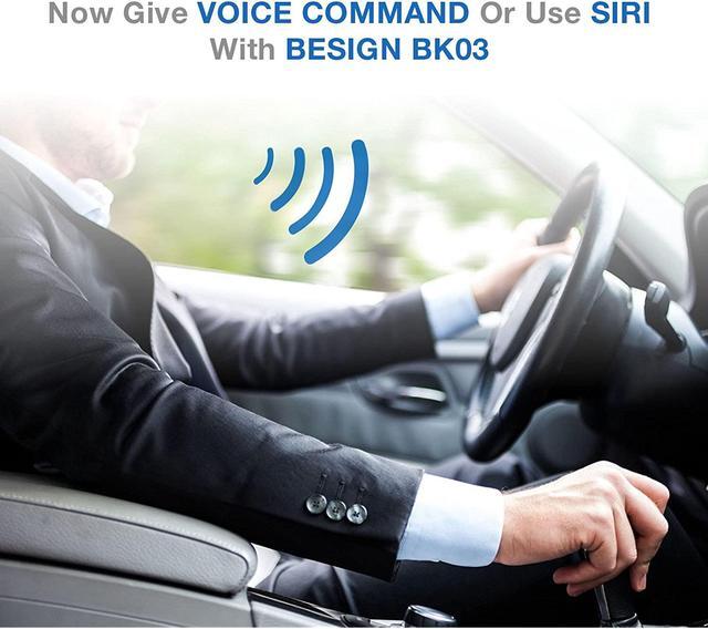Alt view image 6 of 7 - Besign BK03 Bluetooth 4.1 Car Kit for Handsfree Talking and Music Streaming, Wireless Audio Receiver with Dual Port USB Car Charger and Ground Loop Noise Isolator for Car with 3.5mm AUX Input Port